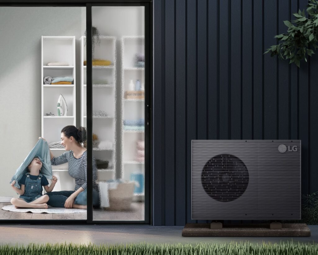 Pompe à chaleur LG installée dans le canton de Vaud avec AFM